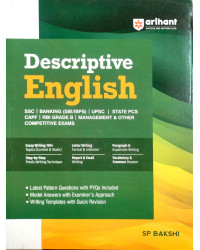 Arihant Descriptive English By SP Bakshi Latest Edition For SSC Banking UPSC State Pcs And All Other Exam Useful