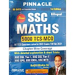 Pinnacle SSC Maths 5000 TCS MCQ Till Feb 2021 In Bilingual 1st Edition 2021 By Baljit Dhaka Sir For SSC Examination