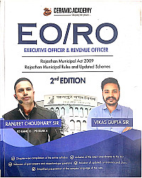 Ceramic Academy EO RO Rajasthan Municipal Act 2009 2nd Edition 2025 By Vikas Gupta And Ranjeet Choudhary Sir In English Medium