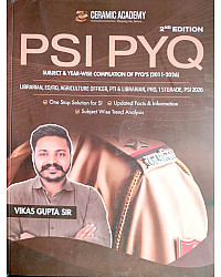 Ceramic Academy PSI PYQ 2nd Edition Subject Wise Compilation PYQ 2011 To 2026 By Vikas Gupta Sir English Medium