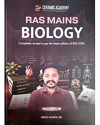 Ceramic Academy RAS Mains Biology July 2026 Edition By Biresh Sharma Sir Vikas Gupta Sir English Medium