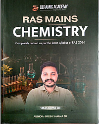 Ceramic Academy RAS Mains Chemistry July 2026 Edition By Biresh Sharma Sir Vikas Gupta Sir English Medium