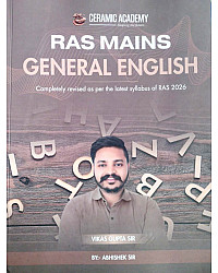 Ceramic Academy RAS Mains General English August 2026 Edition By Abhishek Sir Vikas Gupta Sir