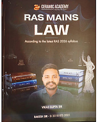 Ceramic Academy RAS Mains Law July 2026 Edition By Rakesh Sir Vikas Gupta Sir English Medium