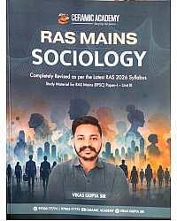 Ceramic Academy RAS Mains Sociology By Vikas Gupta Sir August 2026 Edition English Medium