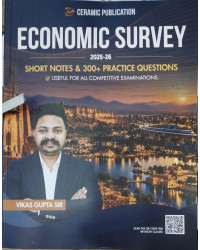 Ceramic Economic Survey 2025-26 Short Notes 300+ Practice Questions By Vikas Gupta Sir English Medium Useful For All Competitive Exams
