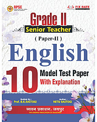Chyavan Rpsc Second Grade 2nd Paper English 10 Model Test Paper With Explain By Prof B.K. Rastogi And Netu rastogi For RPSC 2nd Grade Exam 2026 Edition