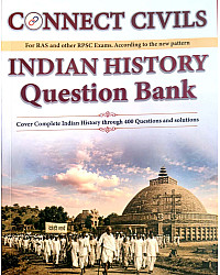 Connect Civils Indian History Question Bank Objective English Medium For RAS And RPSC Exam August 2026 Edition
