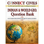 Connect Civils Indian and World Geography Question Bank English Medium 2026 Edition