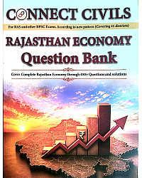 Connect Civils Rajasthan Economy Question Bank Objective For RAS RPSC Exam English Medium October 2026 Edition