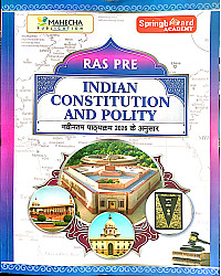 Mahecha Springboard Academy RAS PRE Indian Constitution And Polity June 2026 Edition In English Medium