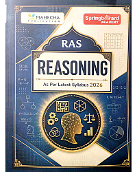 Mahecha Springboard Academy RAS Reasoning June 2026 Edition In Hindi or English Medium