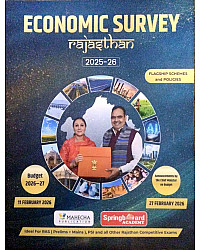 Mahecha Springboard Academy Rajasthan Economic Survey Review 2025-26 Budget 2026-27 In English Medium For Ras Pre Mains and All Rajasthan Competitive Exams