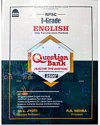Nath RPSC First Grade English Only Literature 2500+ Objective Question Bank By Mrs. Jyoti and R.S. Nehra For 1st Grade Exam April 2026 Edition