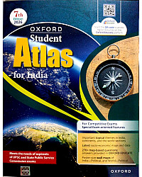 Oxford Student Atlas For India 7th Edition 2026 In English Medium For All Competitive Exams