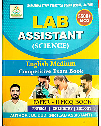 Sarvodaya Lab Assistant Science English Medium 5500+ MCQ Paper 2nd By BL DUDI SIR 2026 Edition