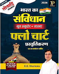 Totadri Publication Bharat Ka Samvidhan (Indian Constitution) Flow Chart By K.K. Sharmma 2026 Edition