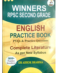 Winners RPSC Second Grade English Practice Book PYQ 3600+ Practice Questions Complete Literature April 2026 Edition By Dr Ashok Sharma 