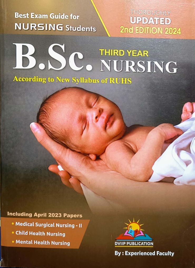 DVIIP B.SC. Nursing 3rd Year Solved Papers 2024 Edition