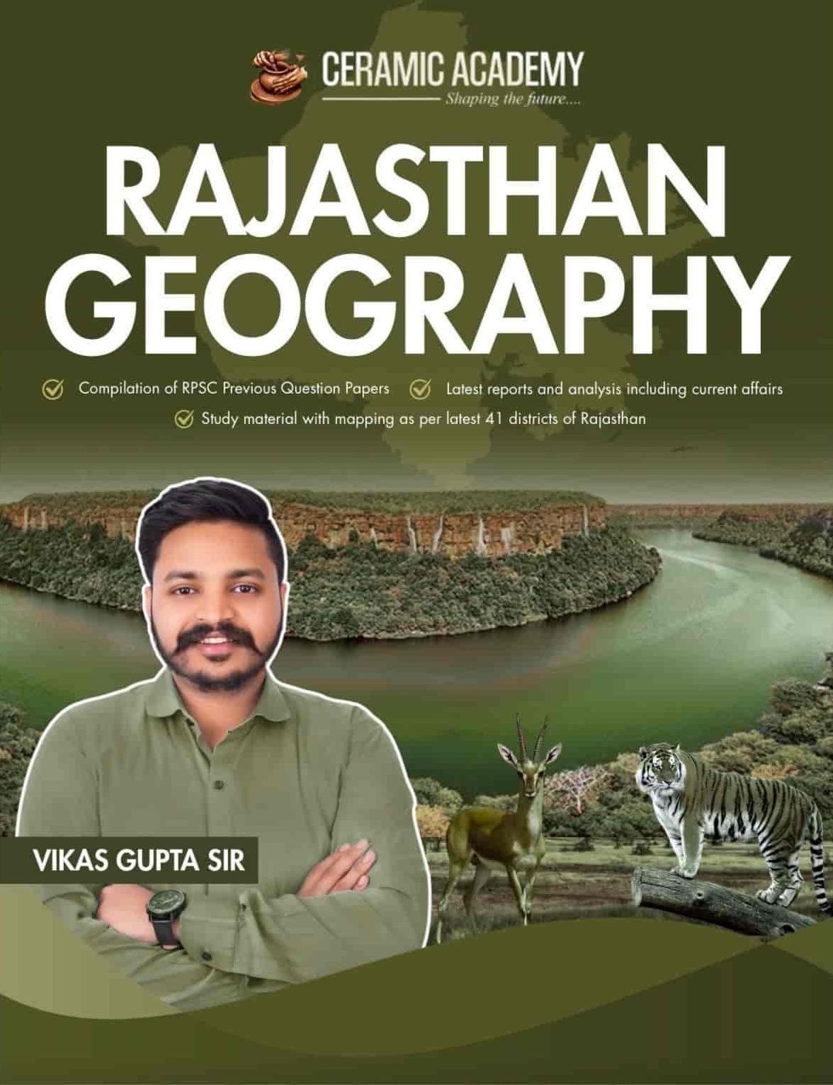 Ceramic Academy Geography Of Rajasthan January 2026 Edition By Vikas Gupta Sir