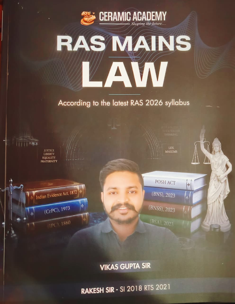 Ceramic Academy RAS Mains Law July 2026 Edition By Rakesh Sir Vikas Gupta Sir English Medium