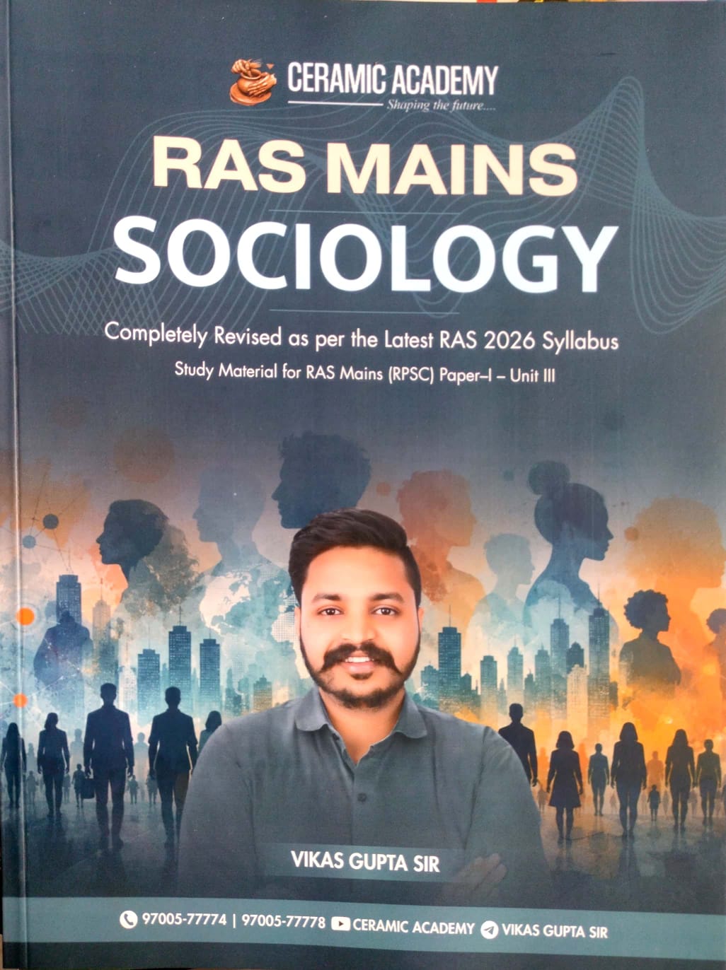Ceramic Academy RAS Mains Sociology By Vikas Gupta Sir August 2026 Edition English Medium