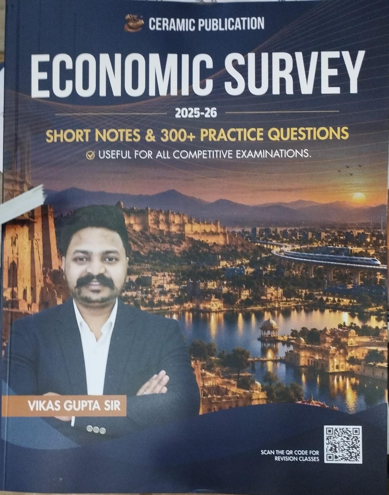 Ceramic Economic Survey 2025-26 Short Notes 300+ Practice Questions By Vikas Gupta Sir English Medium Useful For All Competitive Exams
