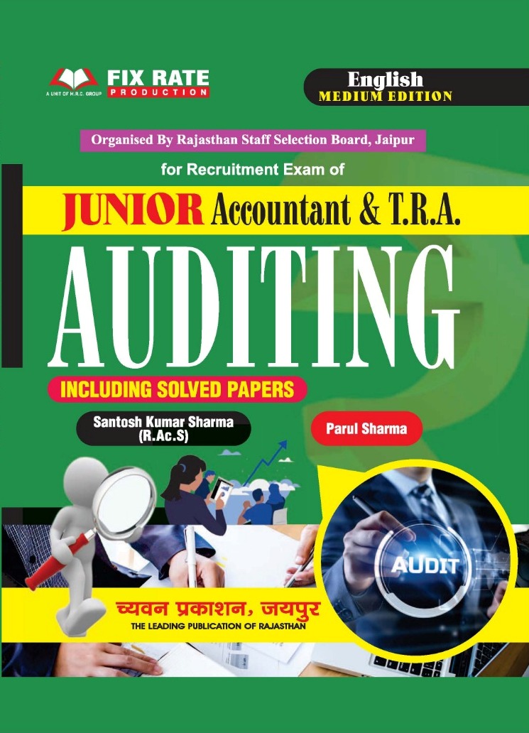Chyavan Junior Accountant TRA Auditing By Santosh kumar sharma Parul sharma English medium 2023 Edition