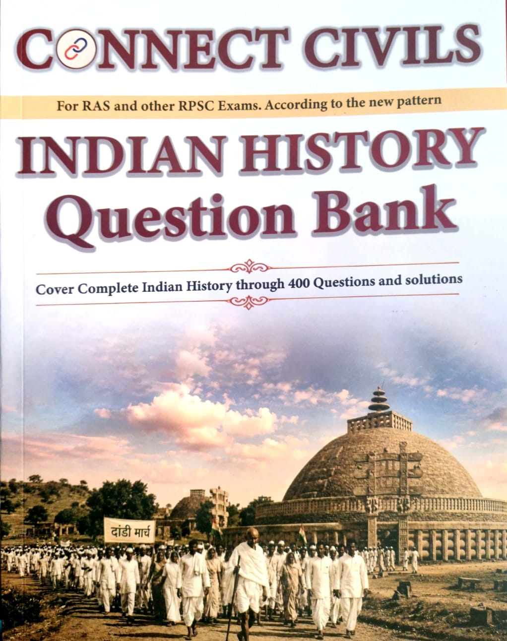 Connect Civils Indian History Question Bank Objective English Medium For RAS And RPSC Exam August 2026 Edition