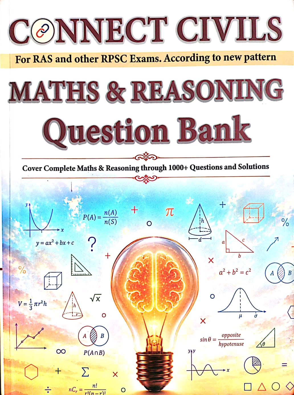 Connect Civils Maths And Reasoning Question Bank Objective For RAS RPSC Exams English Medium October 2026 Edition