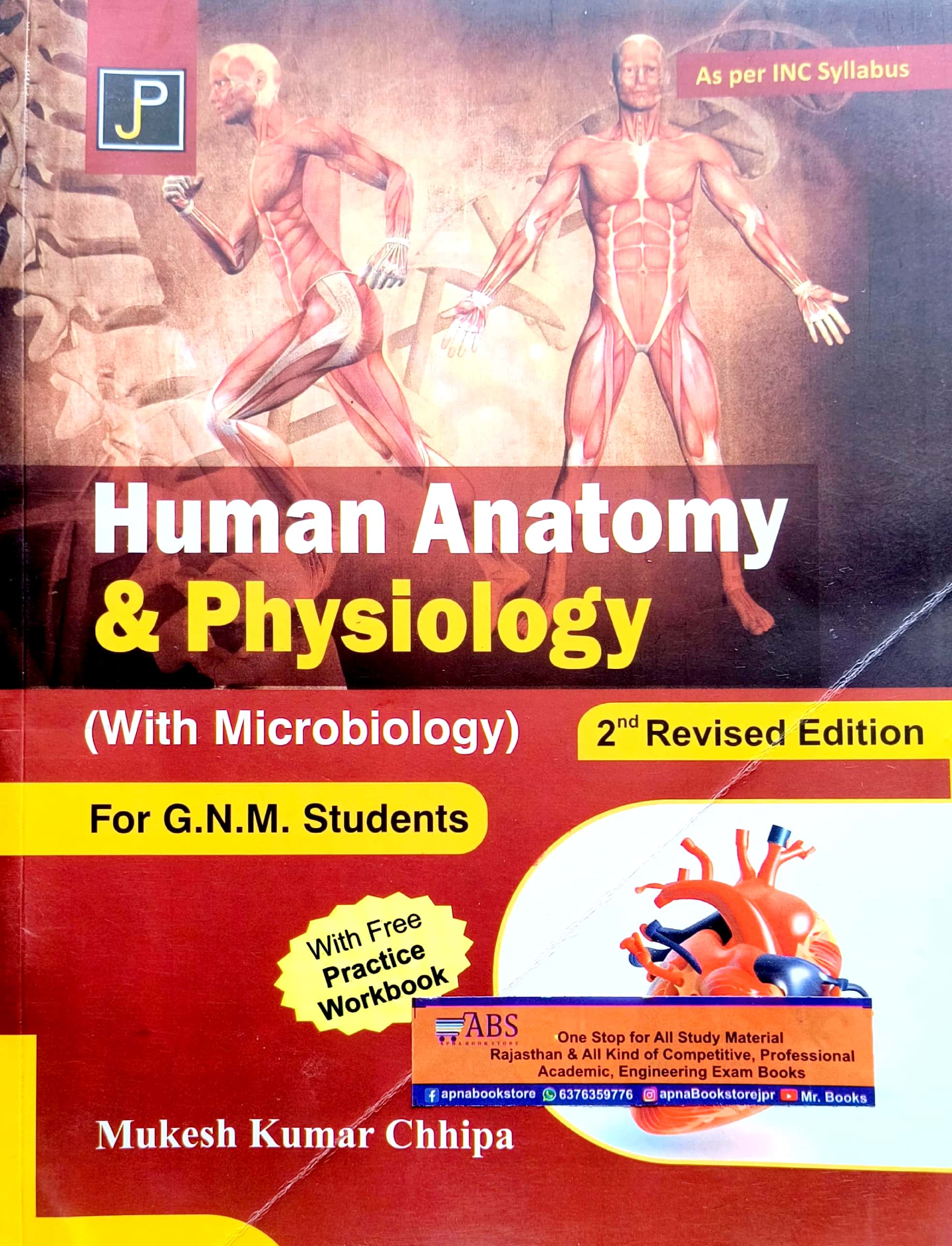 JP Human Anatomy and Physiology With Microbiology Updated 2nd Edition 2024 By Mukesh Kumar Chhipa For GNM 1st Year