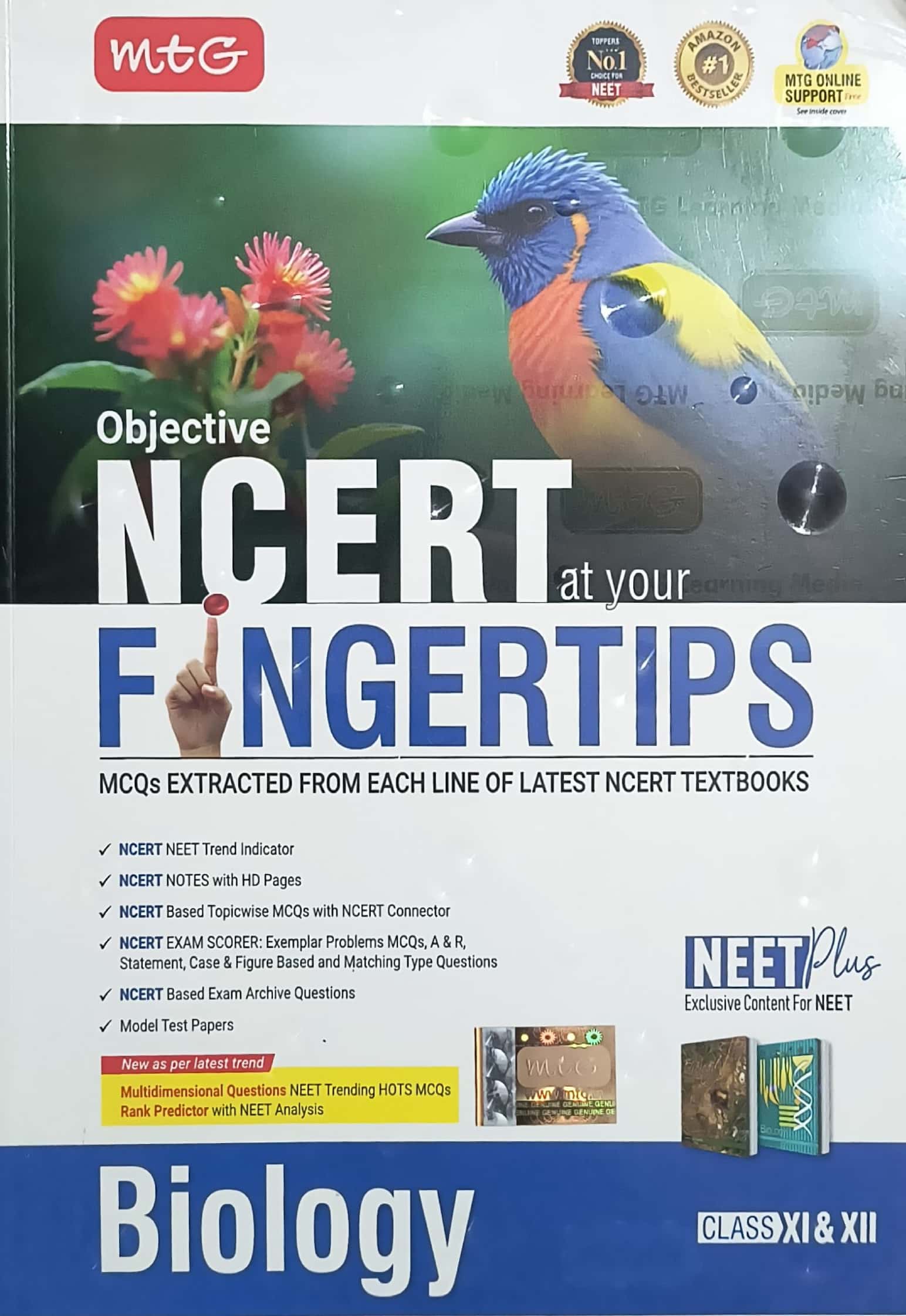 MTG Objective NCERT Fingertips Biology Class 11th And 12th English Medium For NEET And JEE Exam