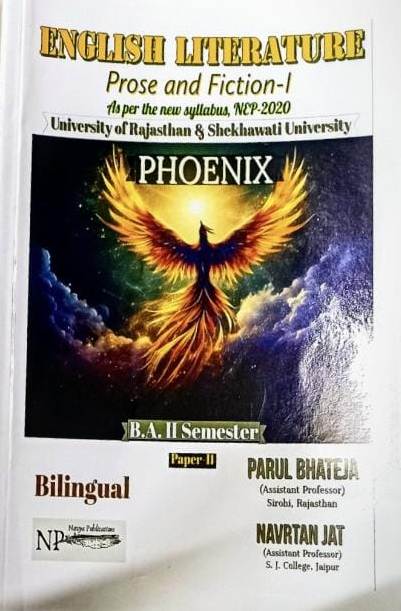 Navya English Literature Prose and Fiction - 1 In Bilingual Paper 2nd By Parul Bhateja and Navrtan Jat For B.A. 2nd Semester University Of Rajasthan