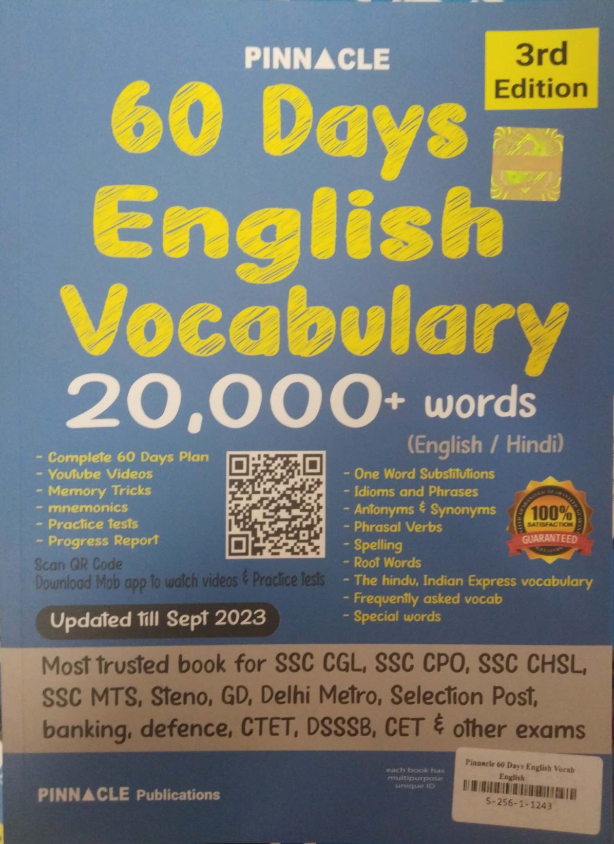 Pinnacle 60 Days English Vocabulary 20000+ Words Updated Till Sept 2023 Latest 3rd Edition