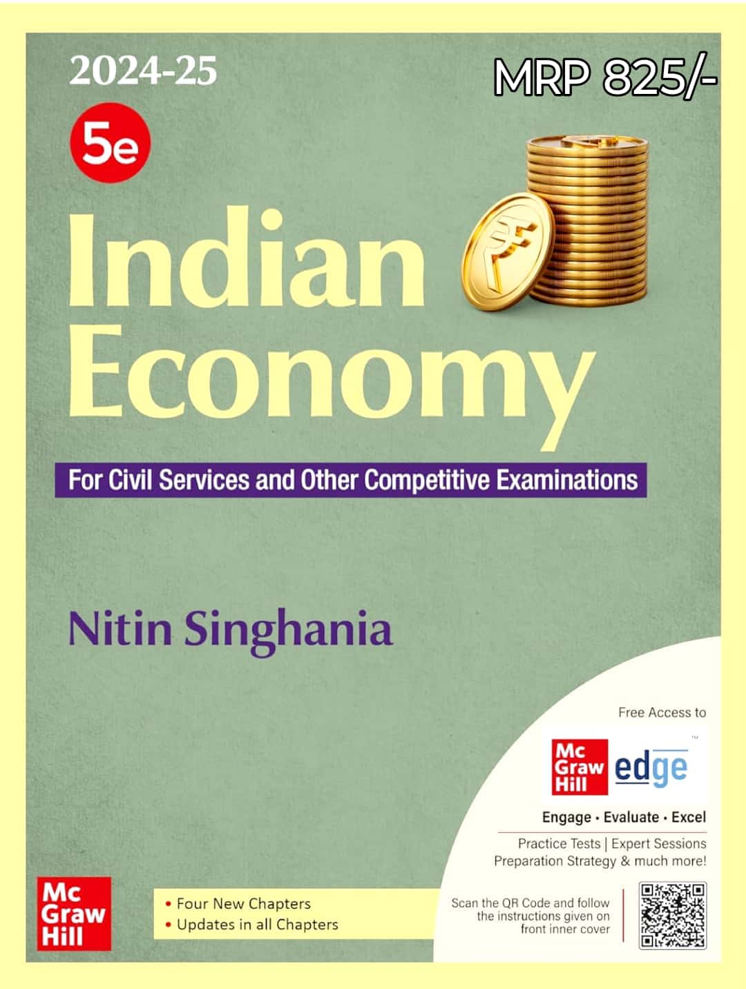 TMH Indian Economy 5th Edition 2024-25 By Nitin Singhania For Civil Services and Other Competitive Examinations