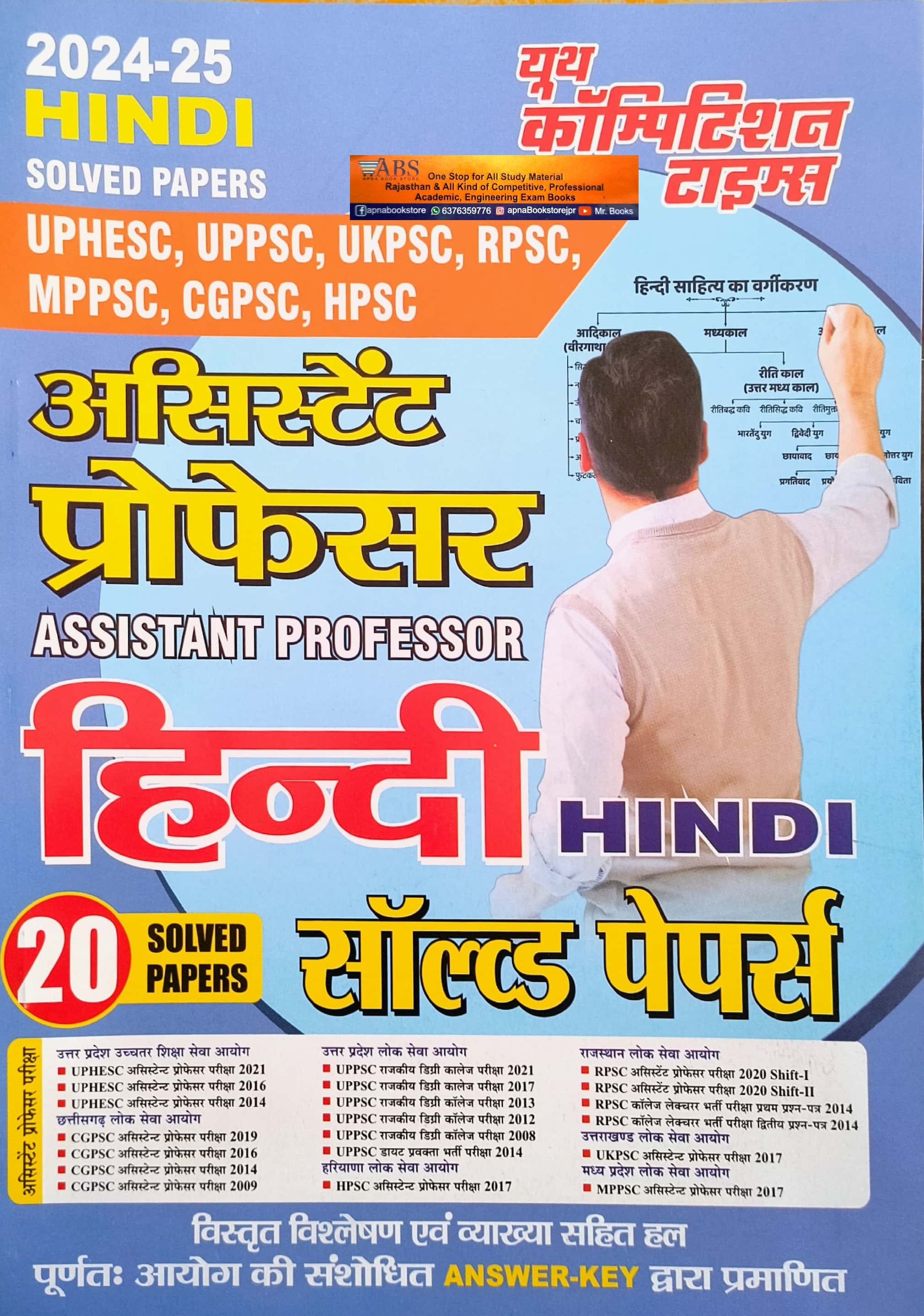 Youth Competition Times Assistant Professor Hindi Solved Papers 2024-25