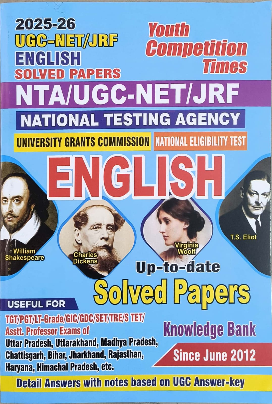 Youth Competition Times UGC NET English Solved Papers 2025-26 Edition For All Competitive Examination